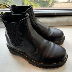 Dr. Martens 2976 Bex Smooth Leather Chelsea Boots Black Women's Size 7